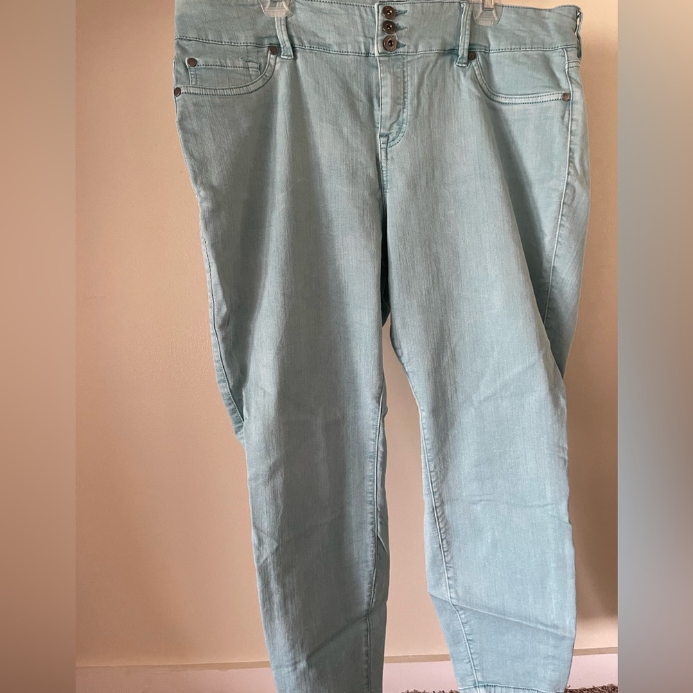 Torrid Sky Blue Skinny Jeans